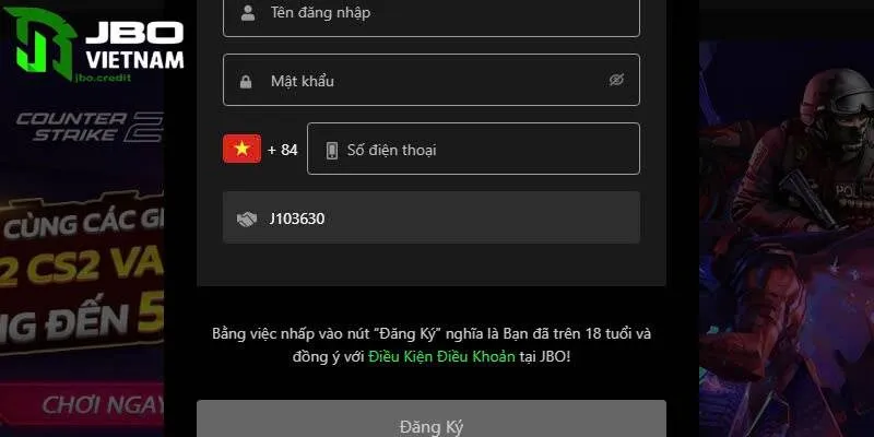 Đăng ký JBO siêu dễ dàng